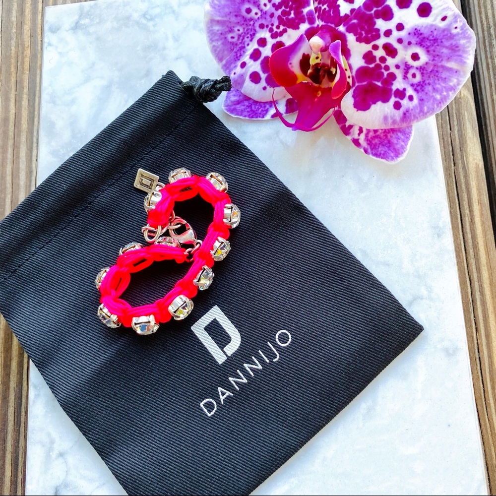 DANNIJO Ellen Pink Crystal Bracelet NWT - Picture 11 of 17